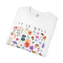 It Is Well With My Soul Floral T-Shirt - Comfort Colors Spiritual Tee