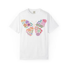 Colorful Floral Butterfly FRONT T-Shirt | Comfort Colors Boho Graphic Tee