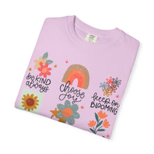 Positive Affirmations Floral T-Shirt | Comfort Colors Inspirational Tee | Wildflower Positive Doodle Shirt | Mental Health Gift