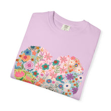Floral Heart T-Shirt — Comfort Colors Boho Wildflower Graphic Tee