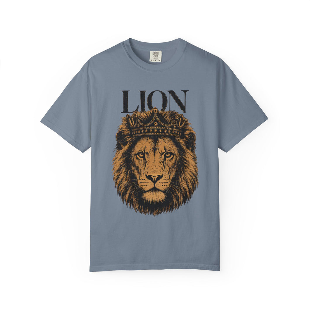 Lion King Crown Shirt, Comfort Colors Leo Tee, Unisex Lion Head T-Shirt