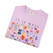 It Is Well With My Soul Floral T-Shirt - Comfort Colors Spiritual Tee