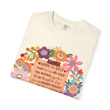 Boho Floral 'Note to Self' Tee — Positive Affirmation Comfort Colors T-Shirt