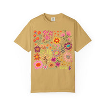 Wildflower Bouquet Graphic Tee | Colorful Folk Art Floral Shirt | Boho Botanical Garden Print