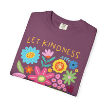 Kindness Bloom Floral T-shirt — "Let the kindness bloom" Comfort Colors® Tee