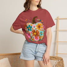 Floral Pumpkin Shirt | Wildflower Fall Comfort Colors Tee | Boho Autumn Pumpkin T-Shirt