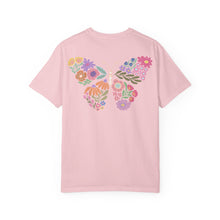 Colorful Floral Butterfly Back T-Shirt | Comfort Colors Boho Graphic Tee