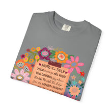 Boho Floral 'Note to Self' Tee — Positive Affirmation Comfort Colors T-Shirt