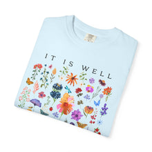 It Is Well With My Soul Floral T-Shirt - Comfort Colors Spiritual Tee