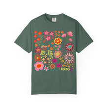 Wildflower Bouquet Graphic Tee | Colorful Folk Art Floral Shirt | Boho Botanical Garden Print