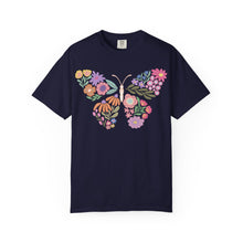 Colorful Floral Butterfly FRONT T-Shirt | Comfort Colors Boho Graphic Tee