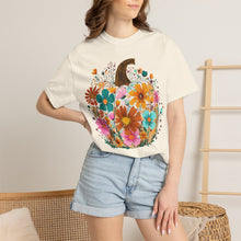 Floral Pumpkin Shirt | Wildflower Fall Comfort Colors Tee | Boho Autumn Pumpkin T-Shirt