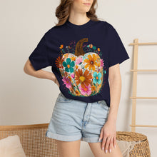 Floral Pumpkin Shirt | Wildflower Fall Comfort Colors Tee | Boho Autumn Pumpkin T-Shirt