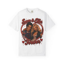 Personalized Horror Couple Shirt, Custom Photo & Names, Spooky Couple Portrait Tee, Halloween Couple Gift