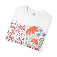 Bloom Where You Are Planted Wildflower Comfort Colors® Tee | Inspirational Floral Graphic Shirt