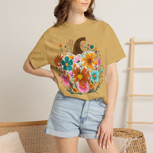 Floral Pumpkin Shirt | Wildflower Fall Comfort Colors Tee | Boho Autumn Pumpkin T-Shirt