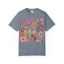 Wildflower Bouquet Graphic Tee | Colorful Folk Art Floral Shirt | Boho Botanical Garden Print