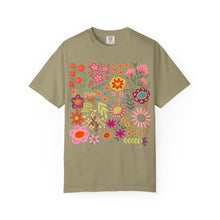 Wildflower Bouquet Graphic Tee | Colorful Folk Art Floral Shirt | Boho Botanical Garden Print