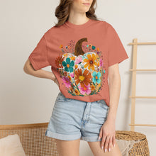 Floral Pumpkin Shirt | Wildflower Fall Comfort Colors Tee | Boho Autumn Pumpkin T-Shirt