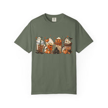 Halloween Latte Shirt, Pumpkin Spice Tee, Comfort Colors Fall Coffee Shirt Unisex
