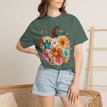 Floral Pumpkin Shirt | Wildflower Fall Comfort Colors Tee | Boho Autumn Pumpkin T-Shirt