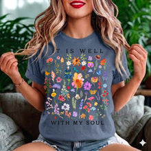 It Is Well With My Soul floral tee | T-Shirt