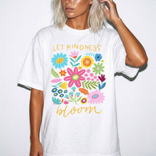 Kindness Bloom Floral T-shirt — "Let the kindness bloom" Comfort Colors® Tee