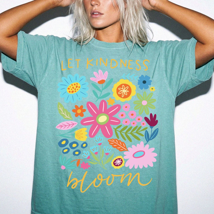 Kindness Bloom Floral T-shirt — 