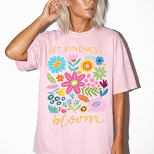 Kindness Bloom Floral T-shirt — "Let the kindness bloom" Comfort Colors® Tee