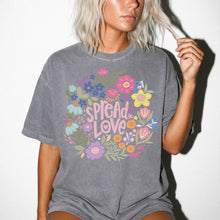 Spread Love Botanical Flower T-Shirt — Inspirational Floral Tee