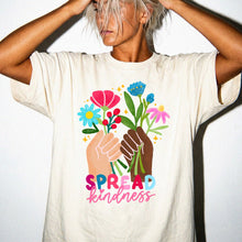 Spread Kindness Floral Comfort Colors T-Shirt, Spiritual Tee
