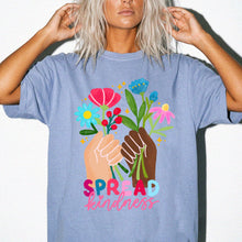 Spread Kindness Floral Comfort Colors T-Shirt, Spiritual Tee