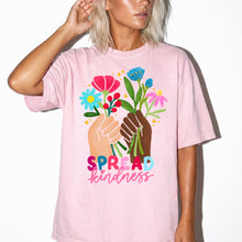 Spread Kindness Floral Comfort Colors T-Shirt, Spiritual Tee