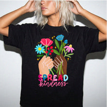 Spread Kindness Floral Comfort Colors T-Shirt, Spiritual Tee