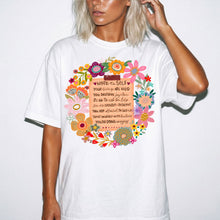 Boho Floral 'Note to Self' Tee — Positive Affirmation Comfort Colors T-Shirt