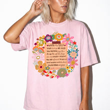 Boho Floral 'Note to Self' Tee — Positive Affirmation Comfort Colors T-Shirt