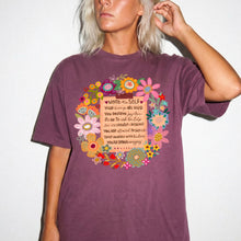 Boho Floral 'Note to Self' Tee — Positive Affirmation Comfort Colors T-Shirt