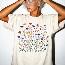Floral Meadow T-Shirt — Colorful Watercolor Wildflower Tee
