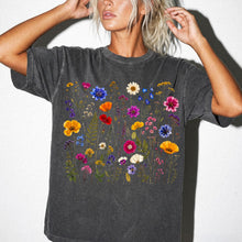Wildflower Garden T-Shirt, Botanical Floral Tee, Comfort Colors Shirt