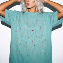 Botanical Wildflower T-Shirt | Pressed Flower Comfort Colors Graphic Tee