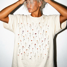 Botanical Wildflower T-Shirt | Pressed Flower Comfort Colors Graphic Tee
