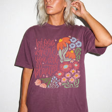Bloom Where You Are Planted Wildflower Comfort Colors® Tee | Inspirational Floral Graphic Shirt