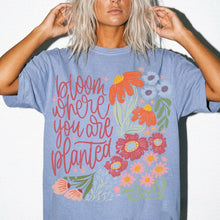 Bloom Where You Are Planted Wildflower Comfort Colors® Tee | Inspirational Floral Graphic Shirt