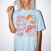 Bloom Where You Are Planted Wildflower Comfort Colors® Tee | Inspirational Floral Graphic Shirt