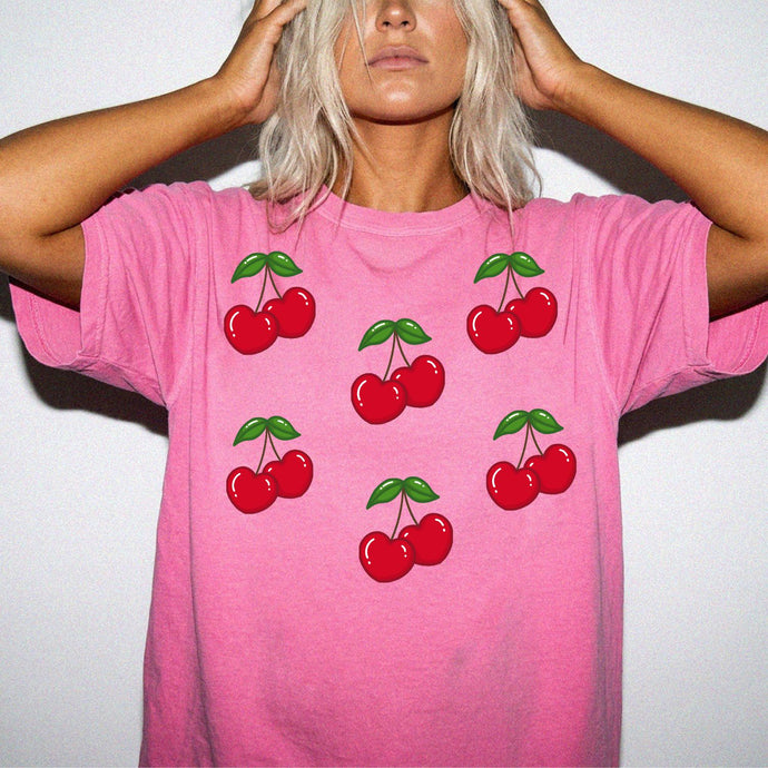 Cherry Comfort Colors® Tee | Cute Coquette Cherry Graphic T-Shirt