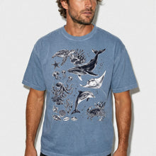 Sea Creatures Comfort Colors® Tee | Unisex Ocean Lover Graphic T-Shirt