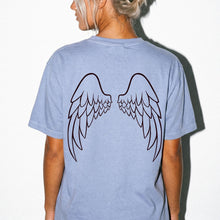 Angel Wings Comfort Colors® T-Shirt | Minimalist Back Print Unisex Graphic Tee