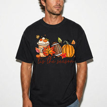 Tis The Season Shirt | Fall Pumpkin Spice Football Comfort Colors Tee | Autumn Vibes Thanksgiving Shirt