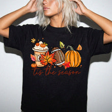 Tis The Season Shirt | Fall Pumpkin Spice Football Comfort Colors Tee | Autumn Vibes Thanksgiving Shirt