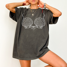Mermaid Shell Bra Shirt, Funny Beach Tee, Comfort Colors Bachelorette Top